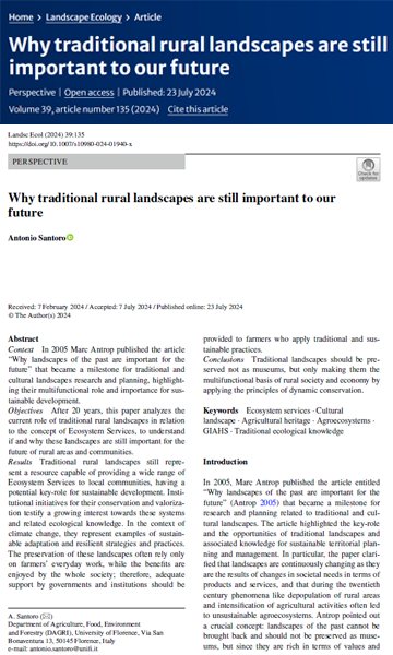 Why traditional rural landscapes are still important to our future